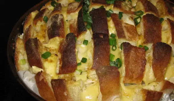 Stuffed Bread with Cheese and Feta Cheese