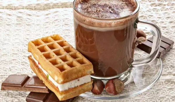 Waffles with White Cream