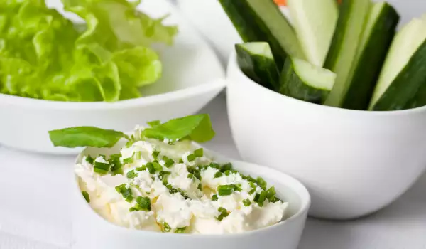 Spicy Salad with Cottage Cheese