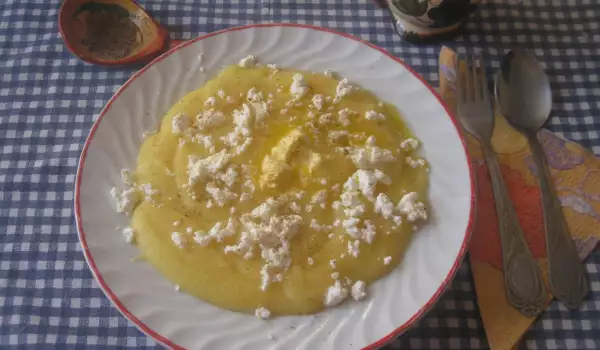 Kachamak with Feta Cheese, Butter and Mixed Spices