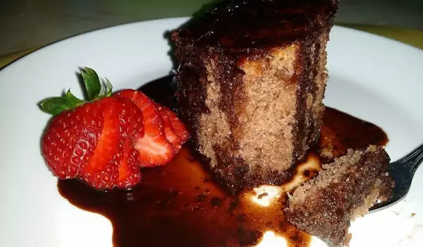 Cocoa Cake with a Glaze