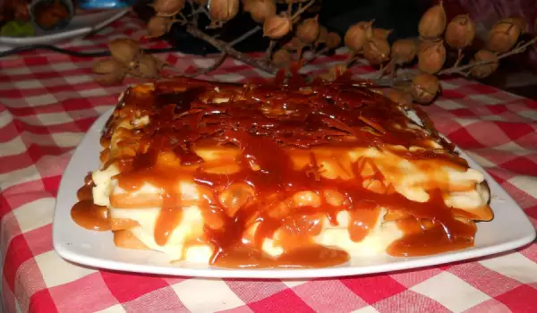 Caramel Cake with Honey Layers