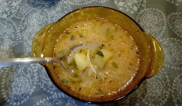 Potato Soup with Vermicelli