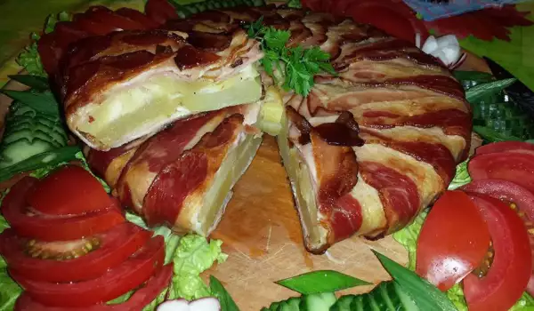 Potato Focaccia with Bacon