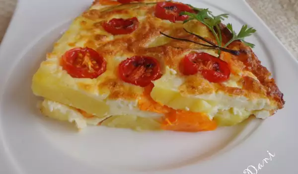 Potatoes with Egg Topping