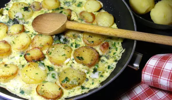 Appetizing Omelette with Potatoes