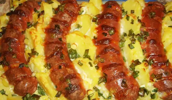 Cheese Sausage with Potatoes