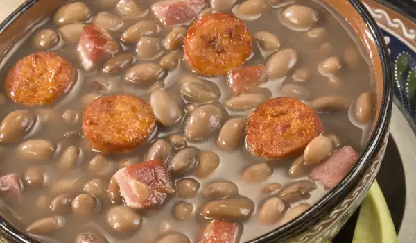Beans with Bacon and Sausage