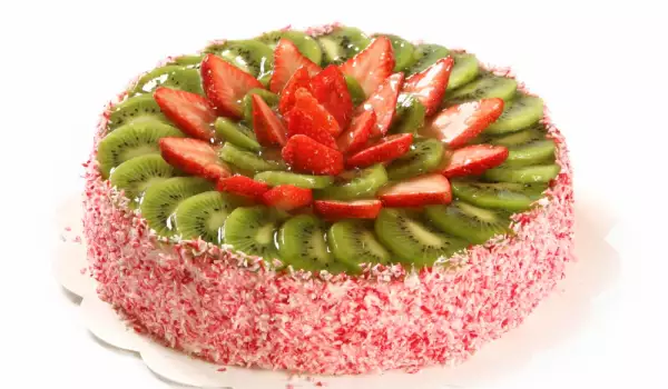 Homemade Cake with Fruits