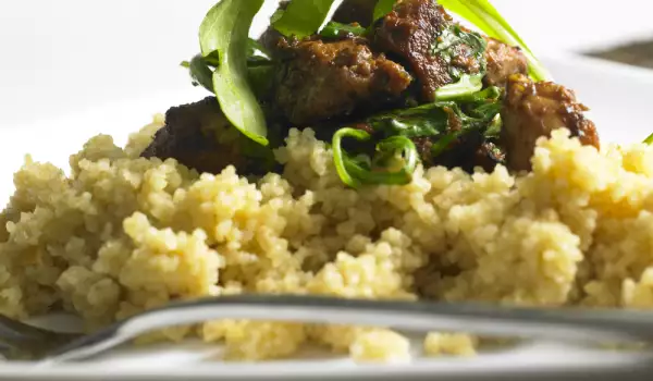 Lamb with Cheese and Couscous