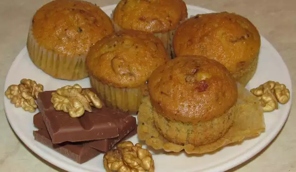 Walnut and Chocolate Muffins