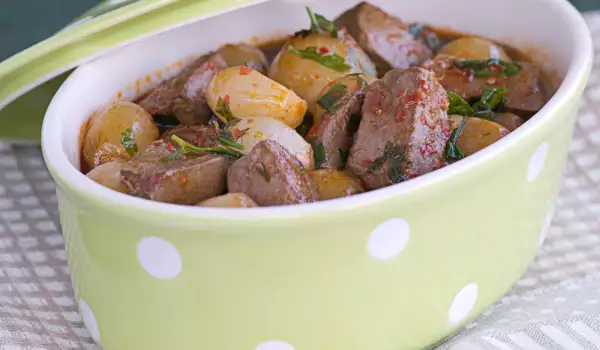 Beef in a Glass Cook Pot