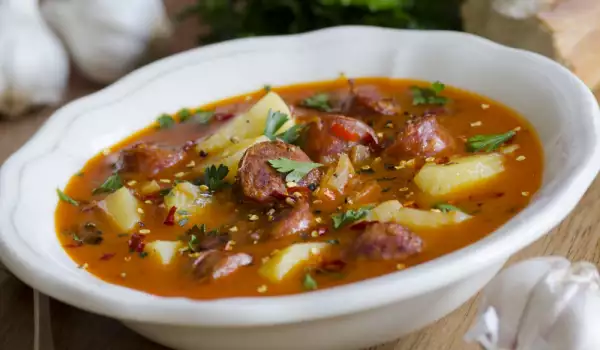 Easy Soup with Sausages