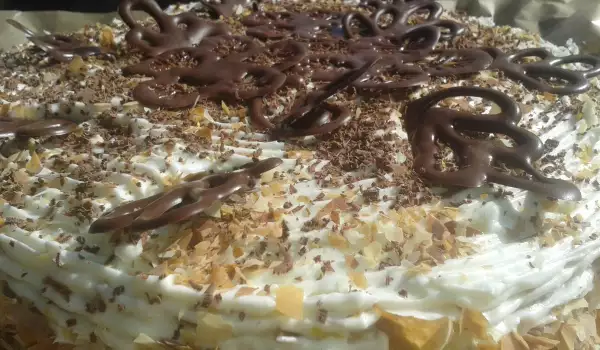 Napoleon Cake with Fine Phyllo Pastry