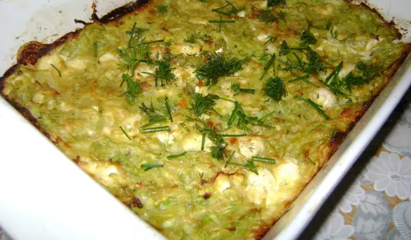 Grated Zucchini with Feta Cheese in the Oven