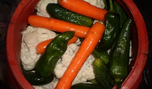 Mixed Pickle in a Drum