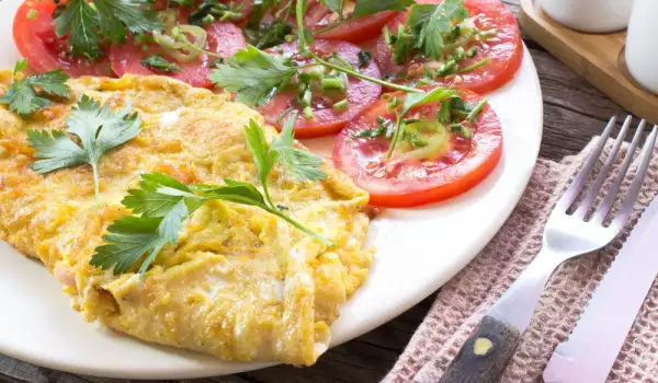 Omelette with Peppers and Cheese
