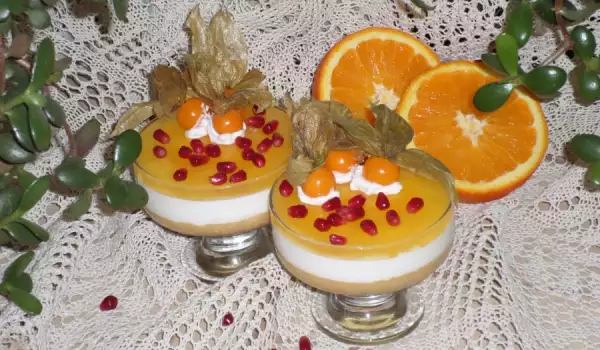 Orange Cheesecake in Cups