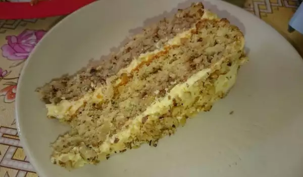 Walnut Cake with Buttercream