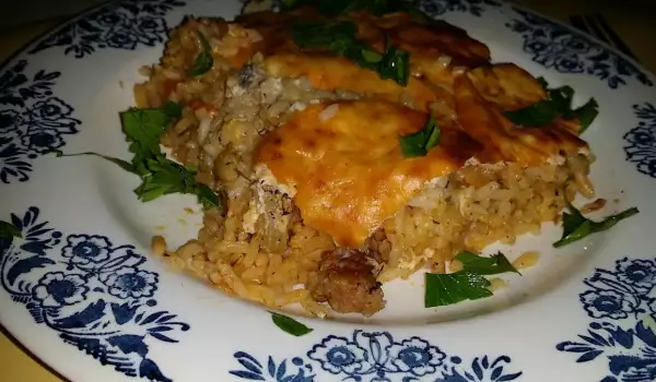 Rice with Mince and Topping