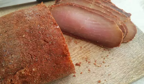 Homemade, Salted, Cured Pork