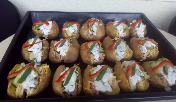 Stuffed Whole Potatoes in the Oven