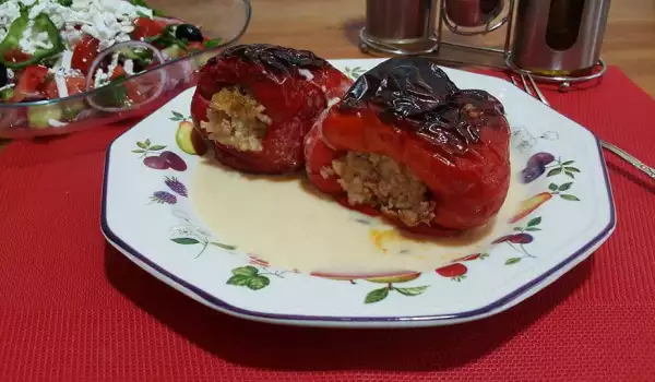 Stuffed Peppers with Dairy Sauce