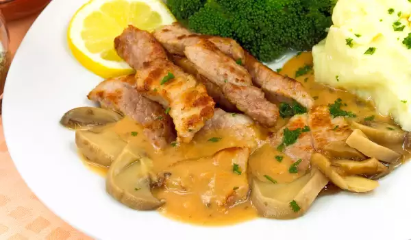 Pork Loin with Mushroom Sauce