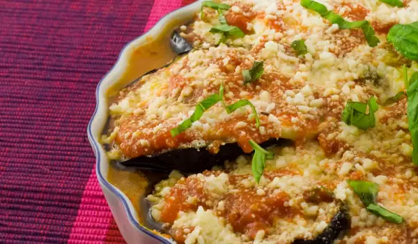 Eggplant with Peppers and Tomatoes