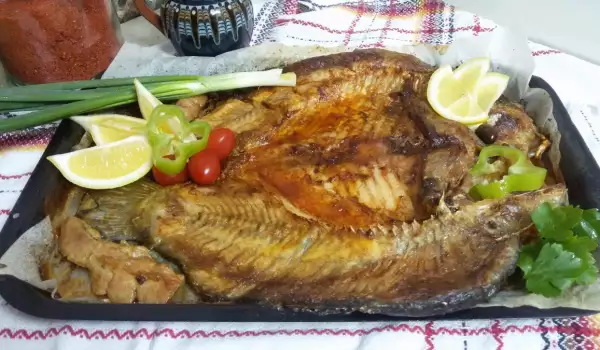 Oven-Baked Carp with Cherry Tomatoes