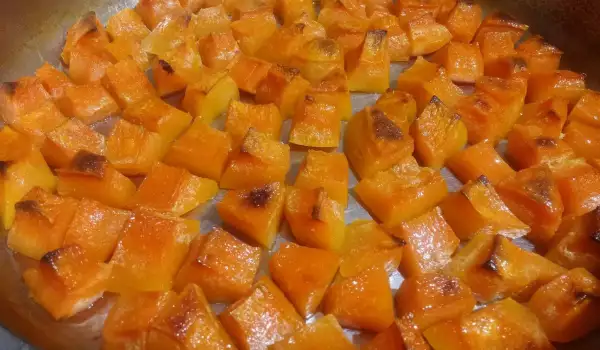 Diced Baked Pumpkin