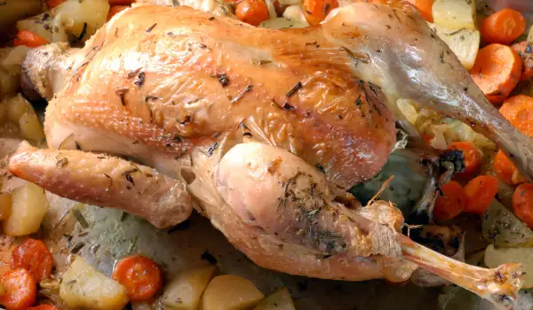 Stuffed Chicken with Vegetables