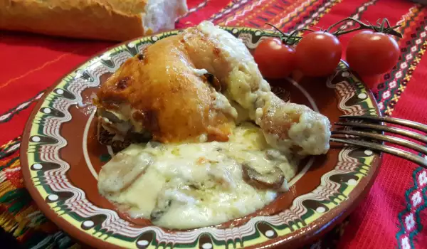 Baked Chicken with Cheeses