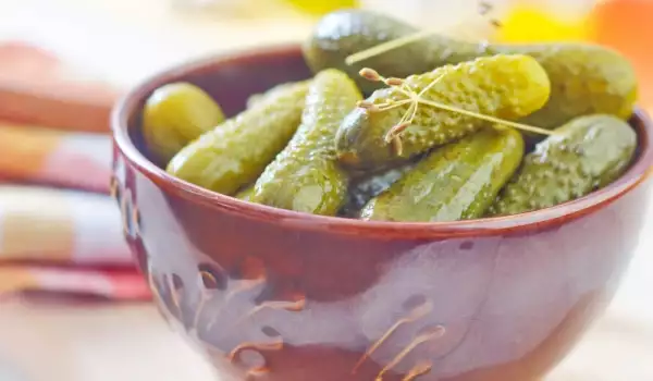 Greek-Style Pickled Gherkins
