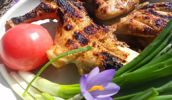 Charcoal-Cooked Spring Chicken