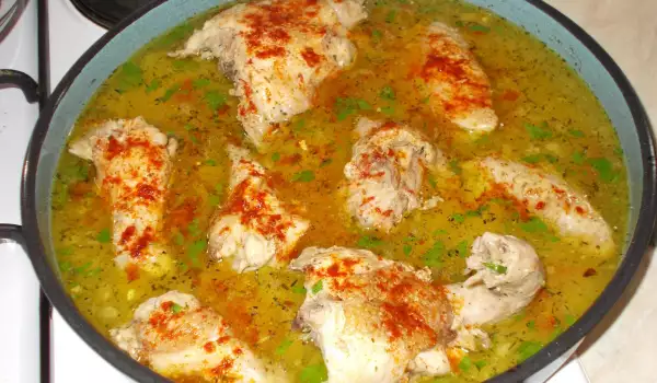 Country-Style Chicken with Rice and Peppers