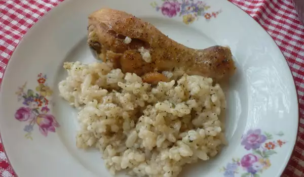 Chicken Legs with White Rice