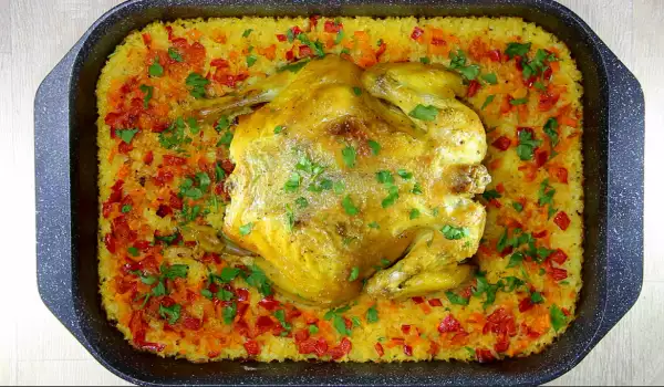 The Tastiest Chicken with Rice and Vegetables