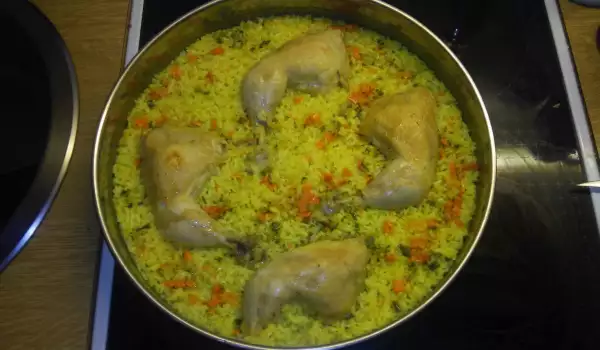 Appetizing Chicken Legs with Rice