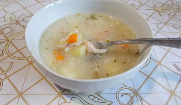 Chicken Soup with Potatoes and Rice