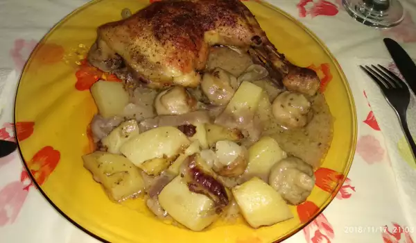 Chicken with Vegetables and Sour Cream