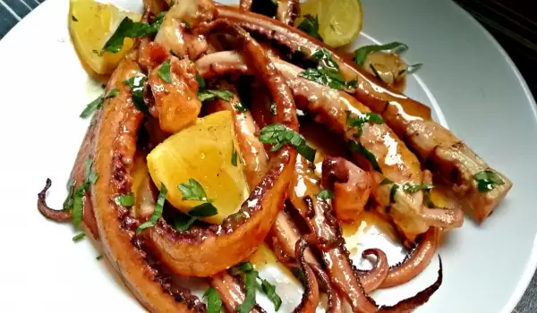 Seafood Delight with Squid Tentacles