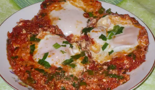 Poached Eggs in Tomato Sauce