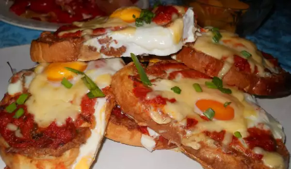 Triple Baked Sandwiches with Eggs