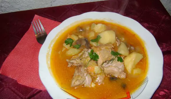Stew with Pork and Leeks