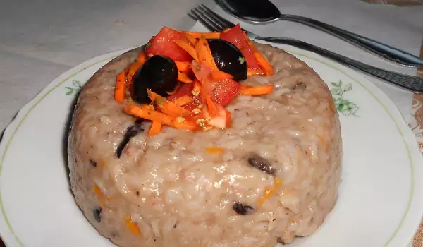 Risotto with Red Wine and Olives