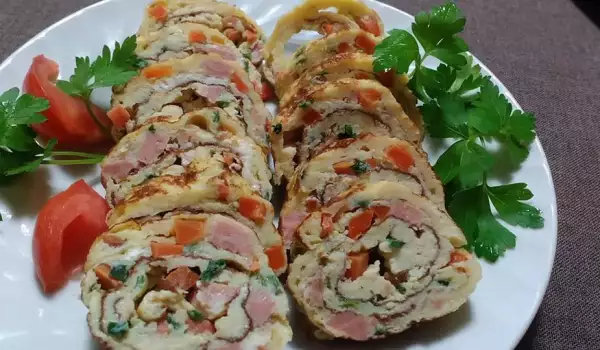 Egg Rolls with Green Onions and Carrots