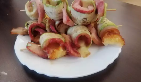 Uniquely Delicious Zucchini with Ham and Cheese in the Oven