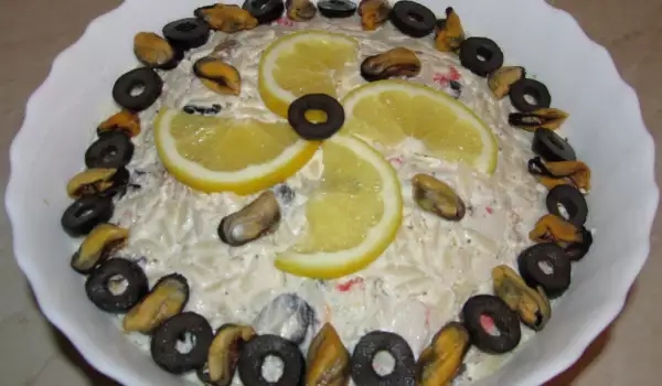 Seafood Salad with Orzo and Olives