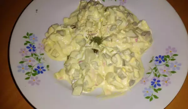 Salad with Eggs and Pickles